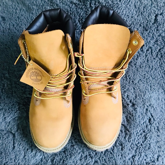 Timberland Boys 12909 Brown Leather Round Toe Lace Up Ankle Boots Size 5 M - Picture 4 of 13